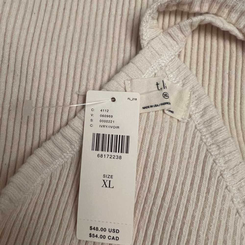 T.La Ribbed Cotton Halter Tank - Picture 16 of 16